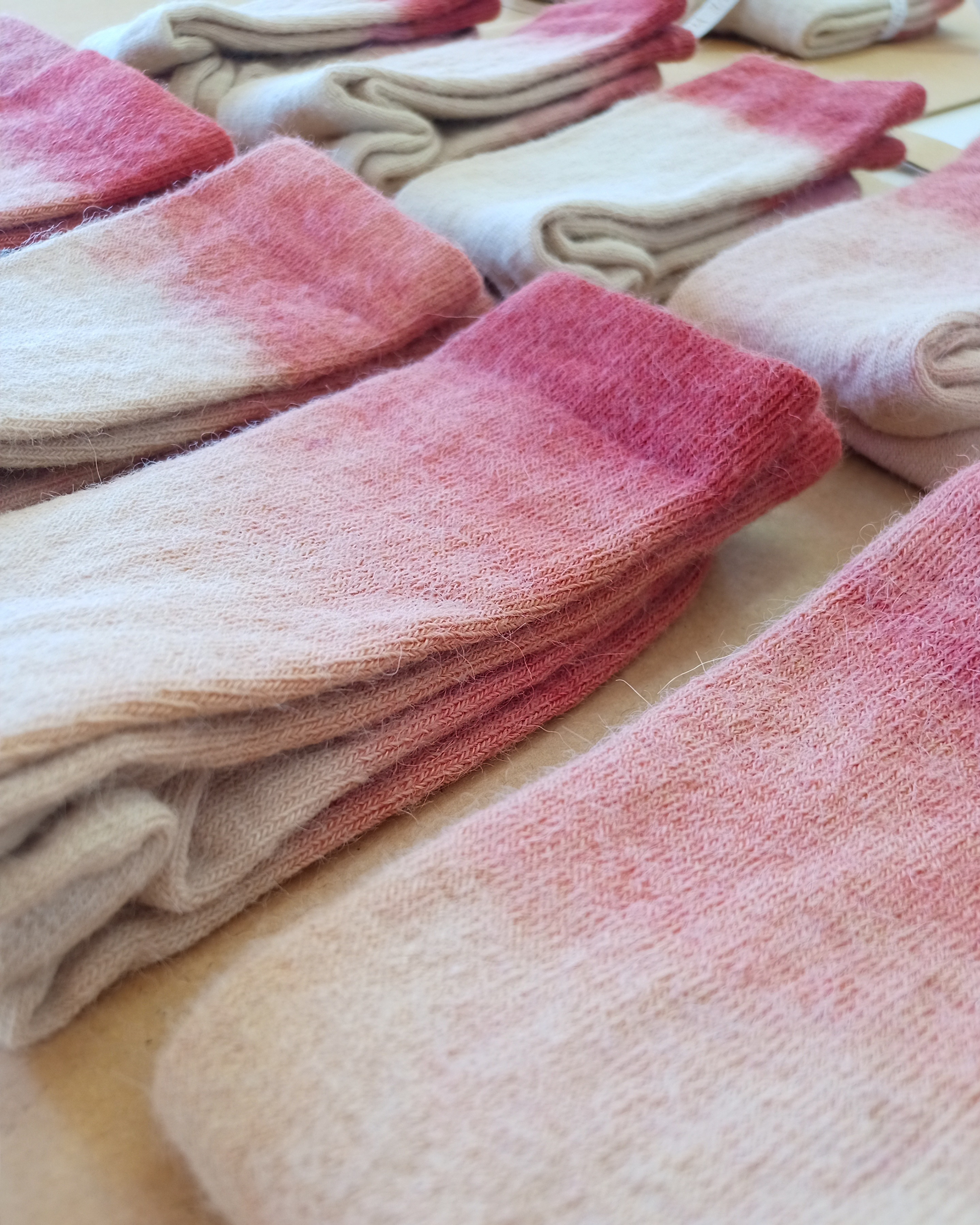 Alpaca Socks - Botanically Dyed