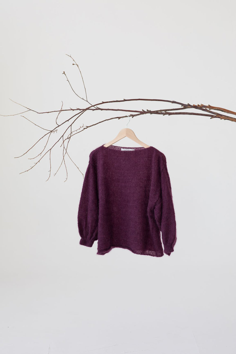Elona Mohair Knit Jumper - Fig